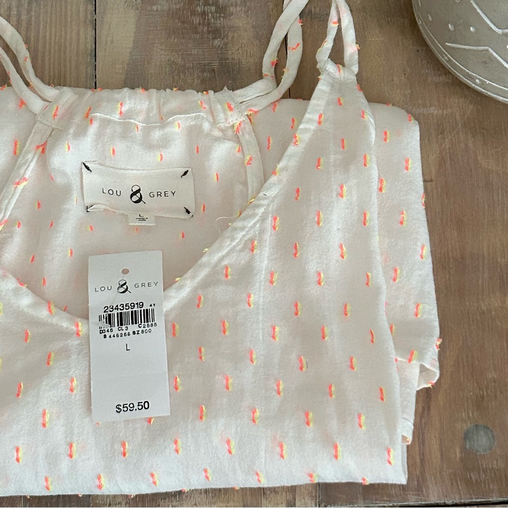 Lou & Grey Cream A-line Strappy Tank ☀️